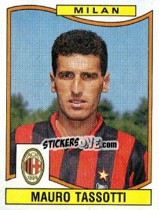 Sticker Mauro Tassotti - Calciatori 1990-1991 n. 214 - Panini