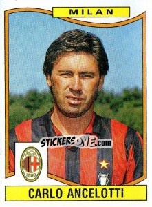 Sticker Carlo Ancelotti - Calciatori 1990-1991 - Panini