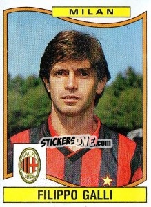 Sticker Filippo Galli - Calciatori 1990-1991 n. 217 - Panini