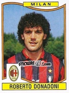 Sticker Roberto Donadoni - Calciatori 1990-1991 - Panini