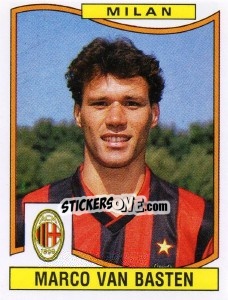 Sticker Marco Van Basten - Calciatori 1990-1991 - Panini