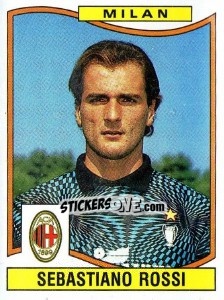 Sticker Sebastiano Rossi - Calciatori 1990-1991 n. 224 - Panini