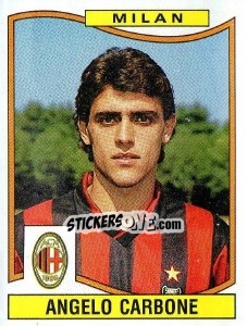 Sticker Angelo Carbone - Calciatori 1990-1991 n. 225 - Panini