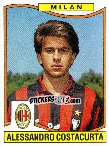 Sticker Alessandro Costacurta - Calciatori 1990-1991 n. 226 - Panini