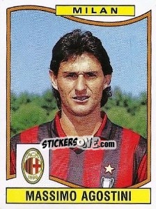 Sticker Massimo Agostini - Calciatori 1990-1991 n. 228 - Panini