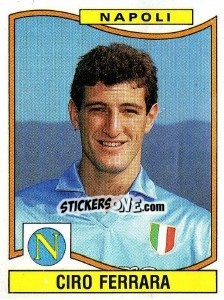 Sticker Ciro Ferrara - Calciatori 1990-1991 n. 233 - Panini