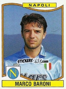 Sticker Marco Baroni - Calciatori 1990-1991 - Panini