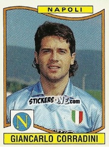 Sticker Giancarlo Corradini - Calciatori 1990-1991 - Panini