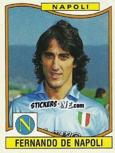 Figurina Fernando De Napoli - Calciatori 1990-1991 - Panini
