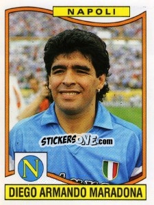 Cromo Diego Armando Maradona - Calciatori 1990-1991 - Panini