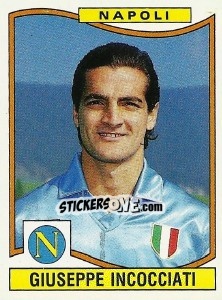 Sticker Giuseppe Incocciati - Calciatori 1990-1991 - Panini
