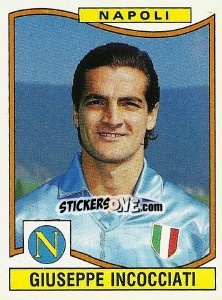 Sticker Giuseppe Incocciati - Calciatori 1990-1991 n. 242 - Panini