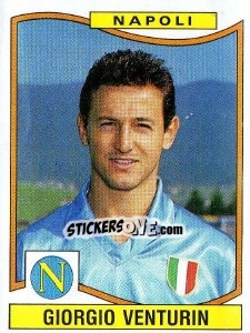 Sticker Giorgio Venturin - Calciatori 1990-1991 n. 245 - Panini