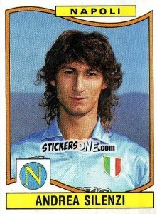 Sticker Andrea Silenzi - Calciatori 1990-1991 - Panini