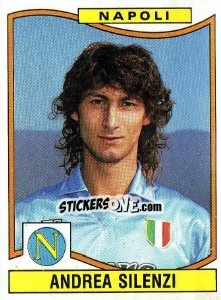 Sticker Andrea Silenzi - Calciatori 1990-1991 n. 247 - Panini