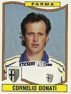 Sticker Cornelio Donati - Calciatori 1990-1991 n. 252 - Panini