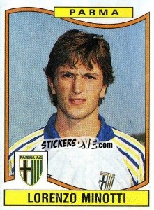 Figurina Lorenzo Minotti - Calciatori 1990-1991 - Panini