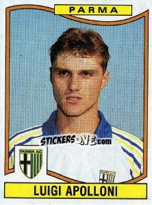 Sticker Luigi Apolloni - Calciatori 1990-1991 n. 255 - Panini