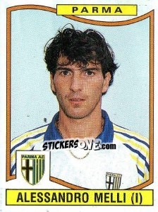 Sticker Alessandro Melli - Calciatori 1990-1991 - Panini