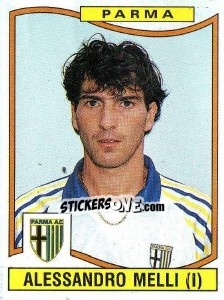 Figurina Alessandro Melli - Calciatori 1990-1991 - Panini