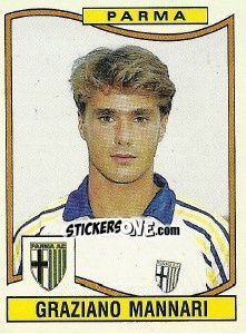Sticker Graziano Mannari - Calciatori 1990-1991 - Panini