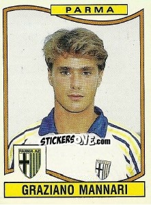 Sticker Graziano Mannari - Calciatori 1990-1991 n. 266 - Panini