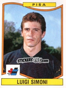 Sticker Luigi Simoni - Calciatori 1990-1991 n. 268 - Panini