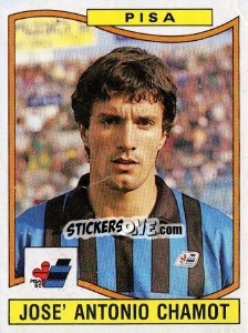 Sticker Jose' Antonio Chamot - Calciatori 1990-1991 n. 272 - Panini