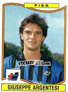 Sticker Giuseppe Argentesi - Calciatori 1990-1991 - Panini