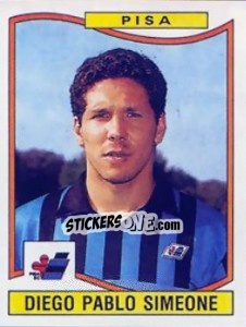 Sticker Diego Pablo Simeone - Calciatori 1990-1991 n. 277 - Panini