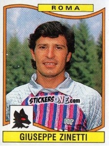 Sticker Giuseppe Zinetti - Calciatori 1990-1991 n. 287 - Panini