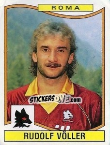 Sticker Rudolf Völler - Calciatori 1990-1991 - Panini