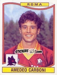 Sticker Amedeo Carboni - Calciatori 1990-1991 n. 302 - Panini