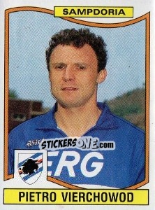 Sticker Pietro Vierchowod - Calciatori 1990-1991 n. 312 - Panini