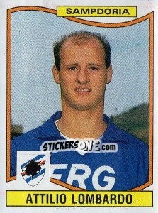 Figurina Attilio Lombardo - Calciatori 1990-1991 - Panini