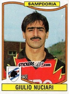 Sticker Giulio Nuciari - Calciatori 1990-1991 n. 319 - Panini