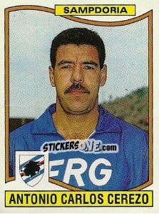 Cromo Antonio Carlos Cerezo - Calciatori 1990-1991 - Panini
