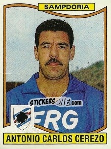 Figurina Antonio Carlos Cerezo - Calciatori 1990-1991 - Panini