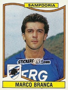 Sticker Marco Branca - Calciatori 1990-1991 n. 323 - Panini
