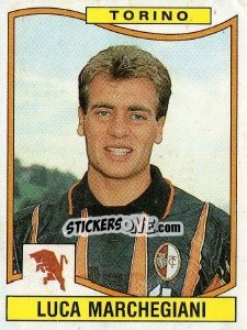 Sticker Luca Marchegiani - Calciatori 1990-1991 n. 325 - Panini