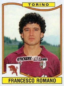 Sticker Francesco Romano - Calciatori 1990-1991 n. 334 - Panini