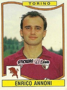 Sticker Enrico Annoni - Calciatori 1990-1991 n. 340 - Panini