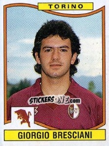 Sticker Giorgio Bresciani - Calciatori 1990-1991 n. 342 - Panini