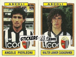 Sticker Angelo Pierleoni / Walter Junior Casagrande - Calciatori 1990-1991 n. 356 - Panini