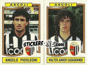 Sticker Angelo Pierleoni / Walter Junior Casagrande - Calciatori 1990-1991 - Panini