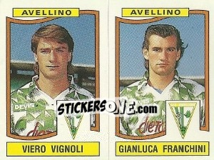 Sticker Viero Vignoli / Gianluca Franchini - Calciatori 1990-1991 n. 362 - Panini