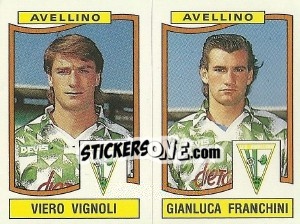 Sticker Viero Vignoli / Gianluca Franchini - Calciatori 1990-1991 - Panini