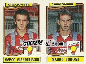 Figurina Marco Giandebiaggi / Mauro Bonomi - Calciatori 1990-1991 - Panini