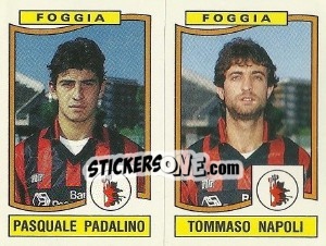 Cromo Pasquale Padalino / Tommaso Napoli - Calciatori 1990-1991 - Panini