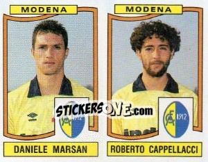 Sticker Daniele Marsan / Roberto Cappellacci - Calciatori 1990-1991 n. 426 - Panini